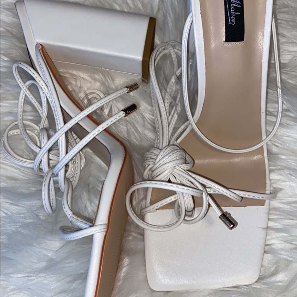 Tie Up Sandal Heels